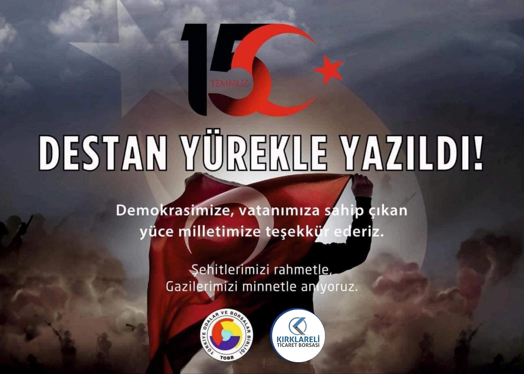 Yönetim Kurulu Başkanımız Turhan Altıntel' in 15 Temmuz Demokrasi ve Milli Birlik Günü Kutlama Mesajı