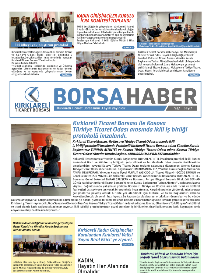 KTSO Gazete 1. Sayı