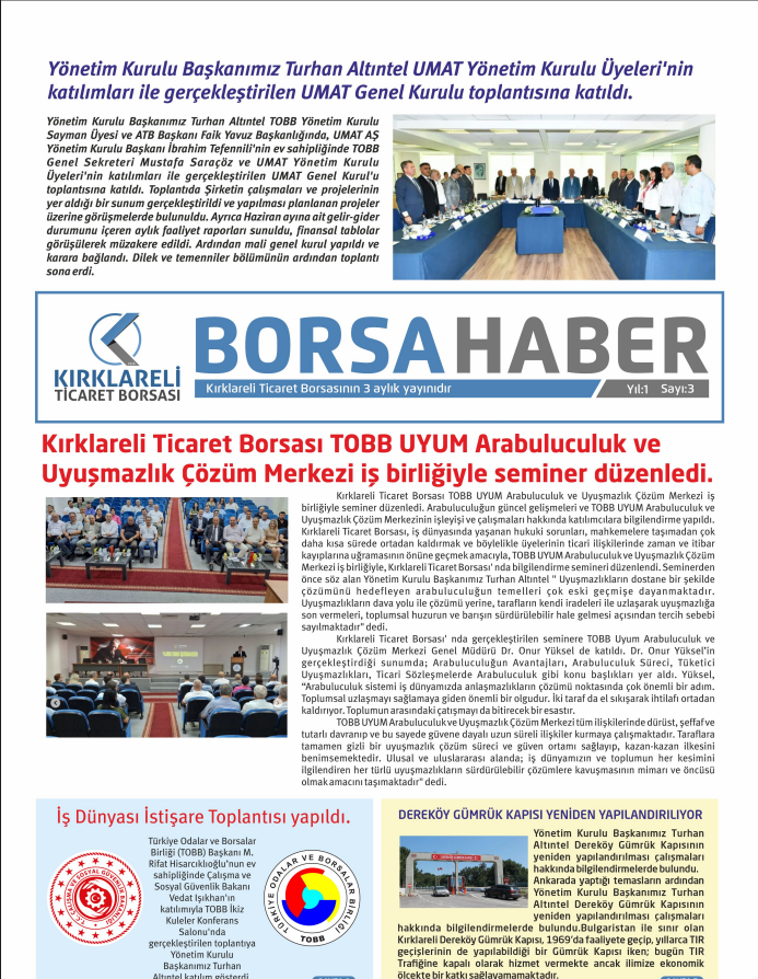 KTSO Gazete 3. Sayı
