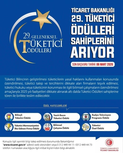 29. Tüketici Ödülleri Sahiplerini Arıyor