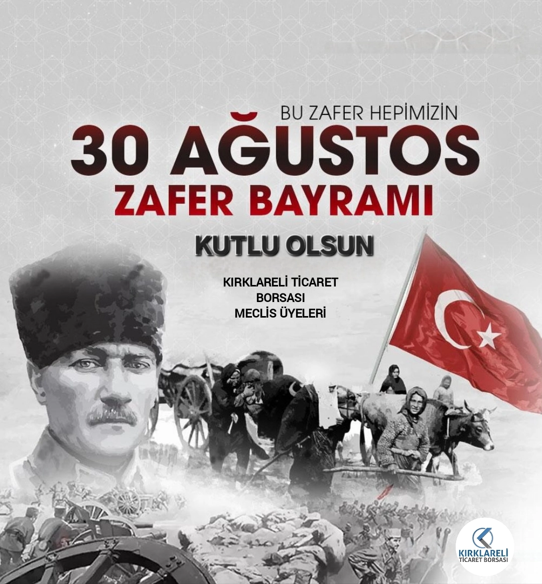 30 Ağustos Zafer Bayramı Kutlu Olsun