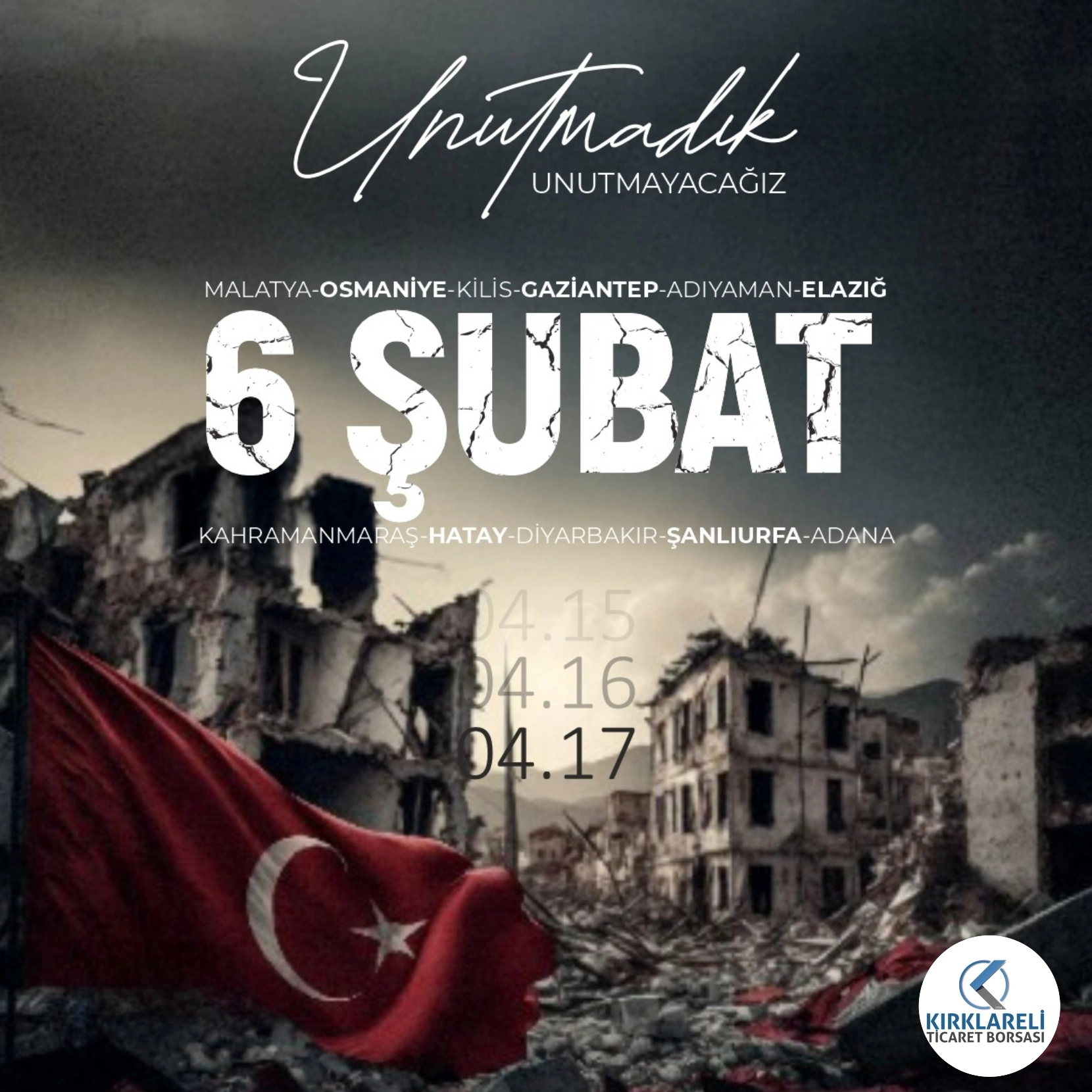 6 Şubat Depremlerinin Yıl Dönümü