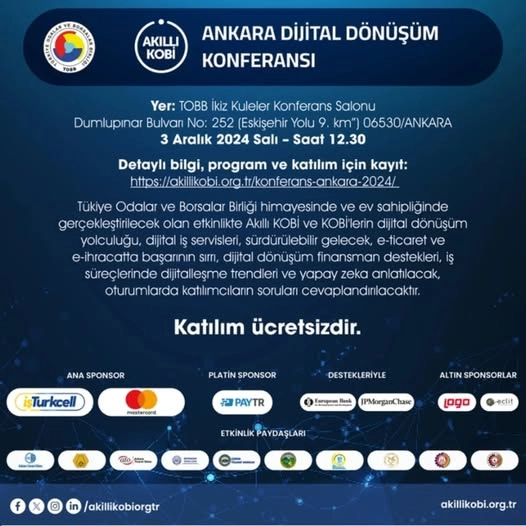 Akıllı KOBİ  Ankara Dijital Dönüşüm Konferansı