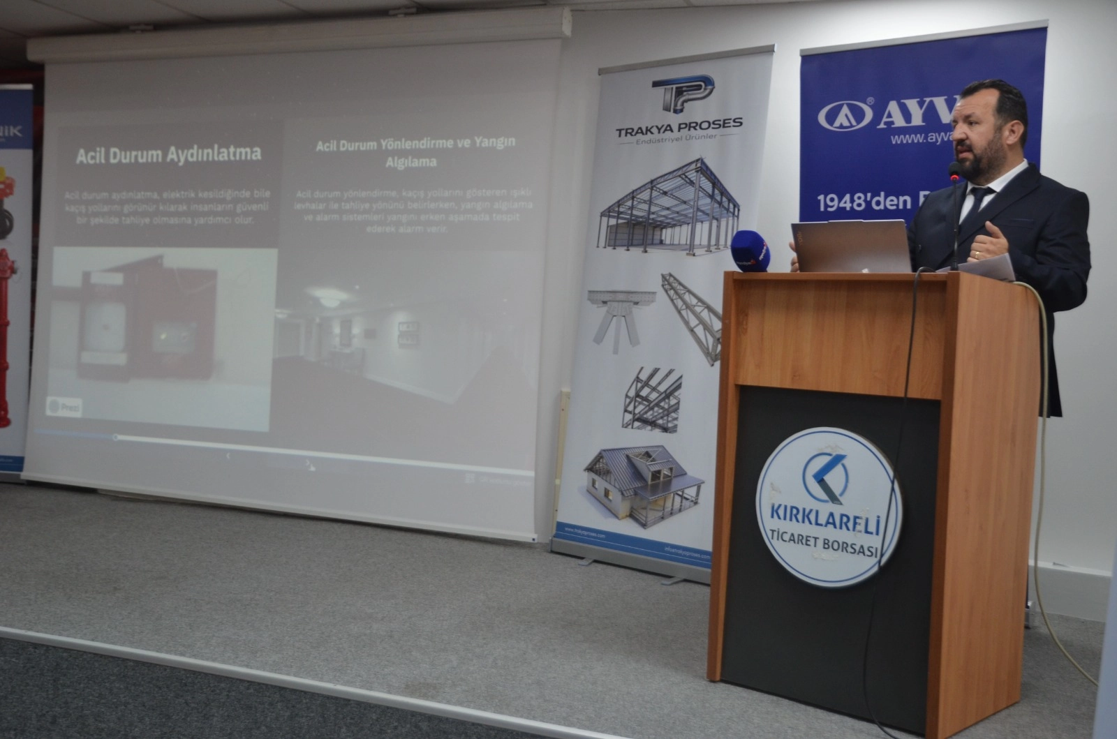 Kırklareli Ticaret Borsası’nda “Binaların Yangından Korunması” Bilgilendirme Programı Düzenlendi