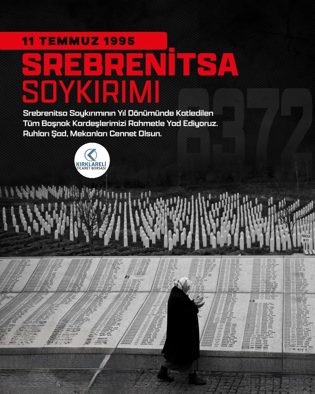 Srebrenitsa Soykırımı’nı Unutmadık, Unutmayacağız