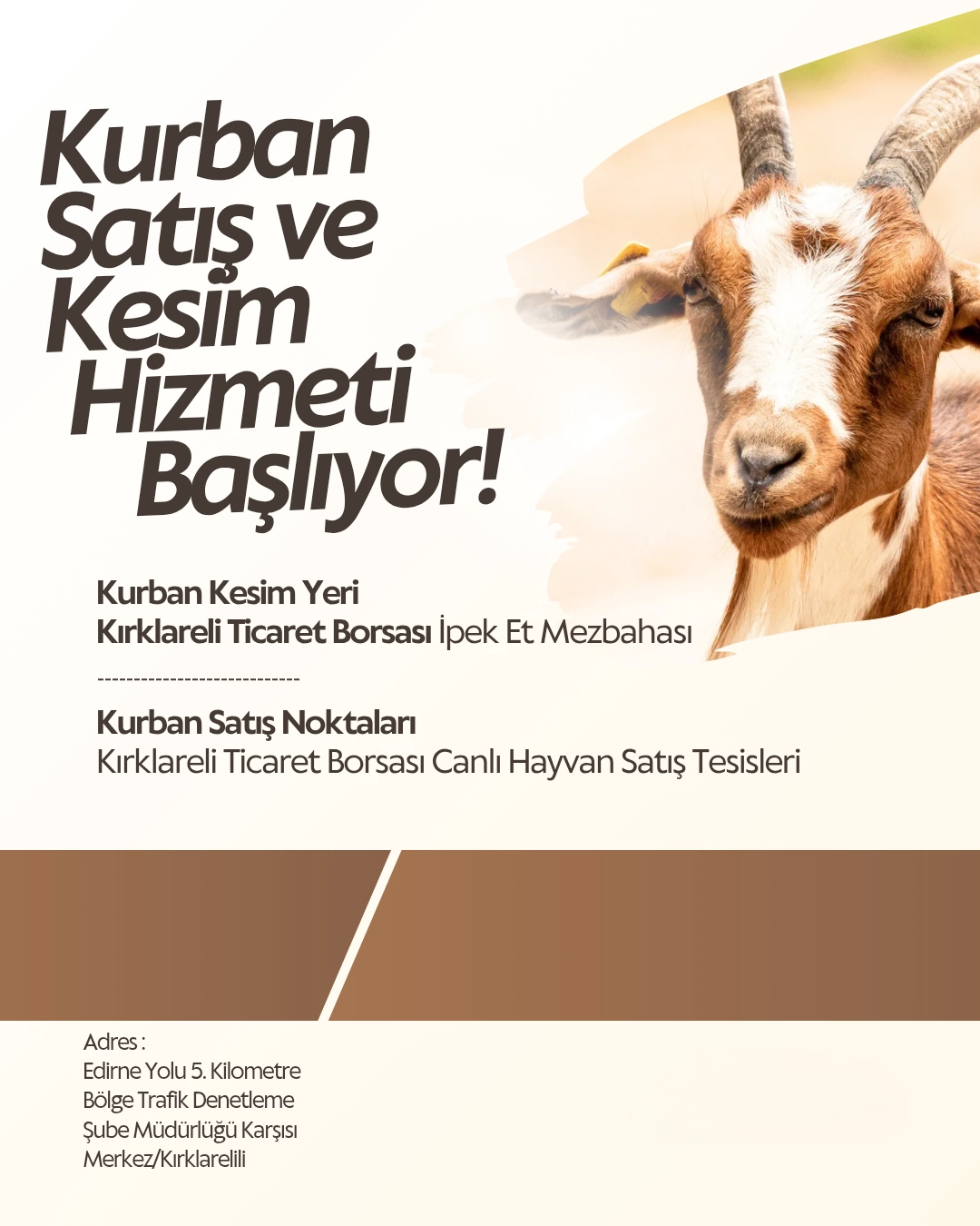 KURBAN ŞATIŞ VE KESİM YERi